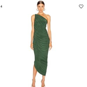 NWT Norma Kamali Diana Gown in Forest Green size M